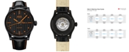 Mido Men's Swiss Automatic Multifort Black Leather Strap Watch 42mm